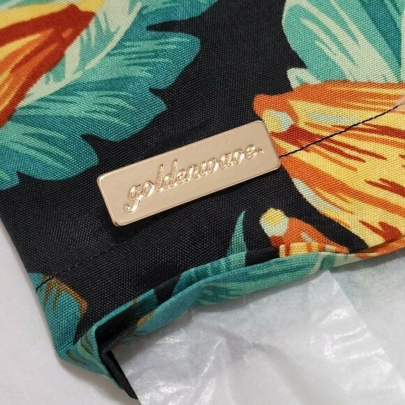 SUNDEK Men's Goldenwave Short Sleeve Shirt Casual Floral Hawaiian Leaf Print - M - Picture 5 of 9